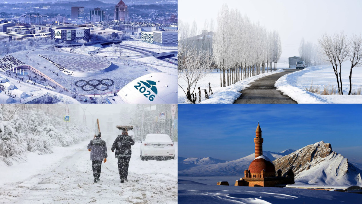 Li 4 bajaran berf û qeşa: Erzerom, Wan, Agirî û Mûş