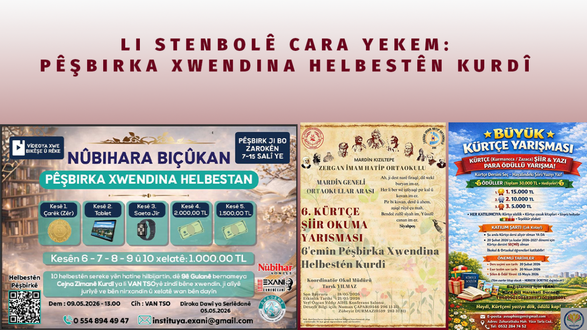 Li Stenbolê cara yekem: Pêşbirka Xwendina Helbestên Kurdî