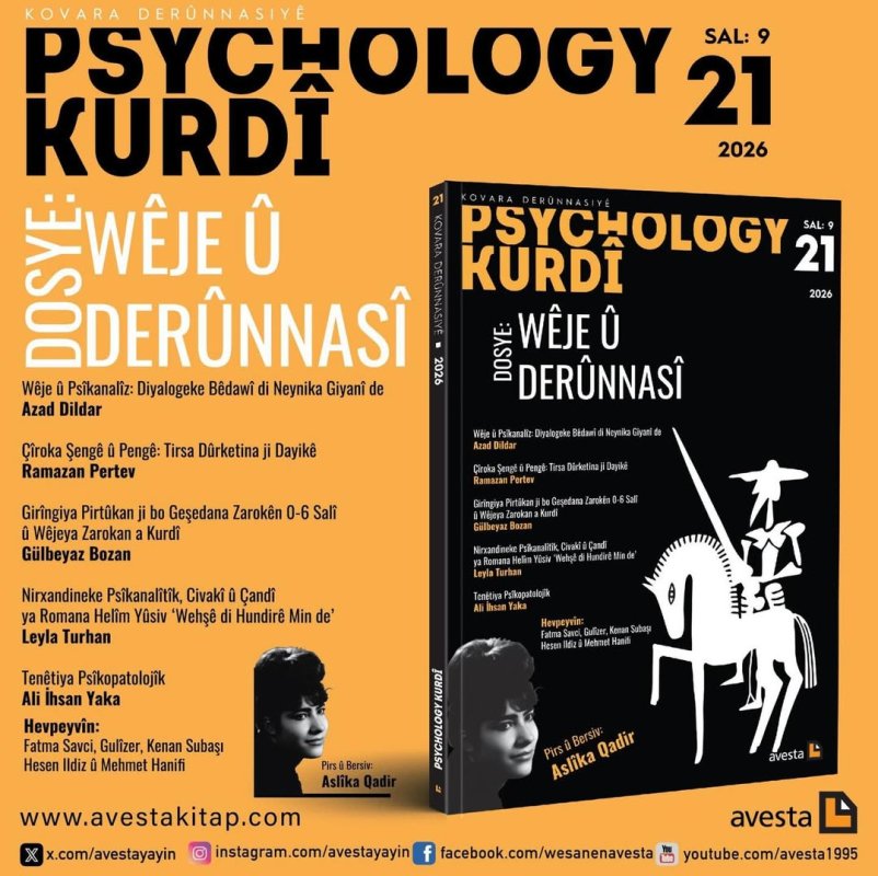 Hejmara 21an a Psychology Kurdiyê derket