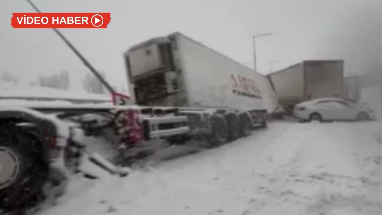 Li Bedlîsê qeza: Çar kamyon û du otomobîl li hev ketin